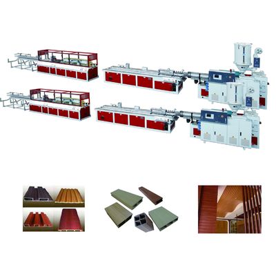 JWELL Indoor Outdoor Floor Board Making Machine PE WPC PVC Profile Extrusion Line