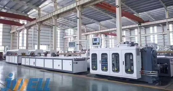 JWELL Wood Plastic Plate Door Window Making Machine PE PP PVC WPC Profile Extrusion Line