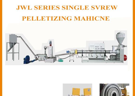 Single Screw Jwell Plastic Pelletizing Recycling Machine
