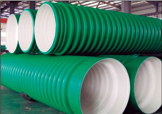 Siemens HMI HDPE PP DWC Double Wall Corrugated Pipe Machine