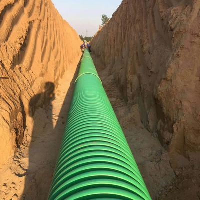 Vertical HDPE PP DWC Double Wall Corrugated Pipe Machine