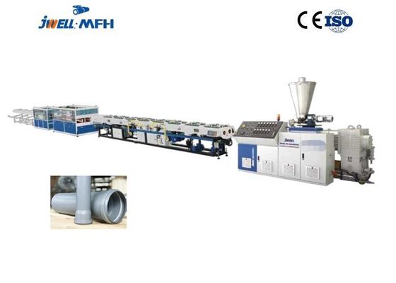 JWELL 110mm PVC Pipe Twin Screw Extruder Pipe Extrusion  Machine