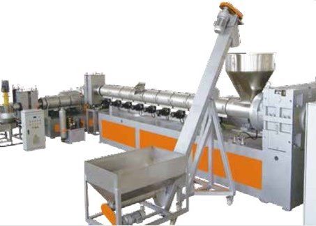Single Screw Plastic Pelletizing Recycling Machine For Solid Plastic