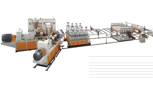 JWELL PVC Skinning WPC Foaming Board Door Making Machine PVC Profile Extrusion Line
