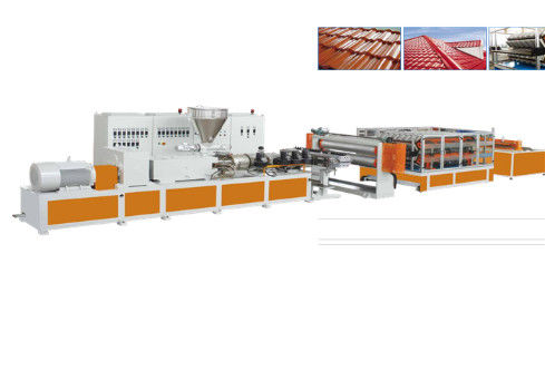 JWELL PVC ASA PMMA Synthetic Resin Tile PVC Profile Extrusion Machine