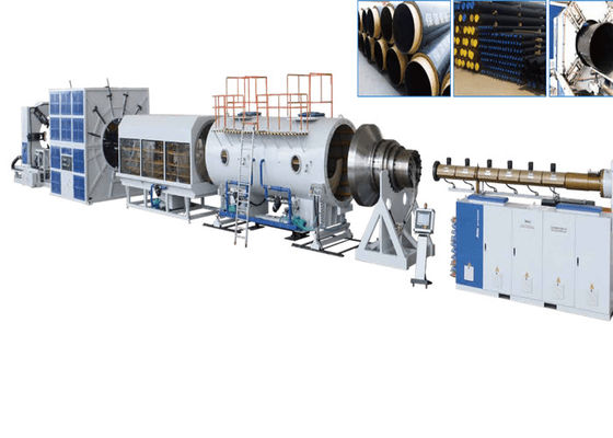 JWELL PP PE PVC Insulation Pipe Making Machine Plastic Pipe Extruder