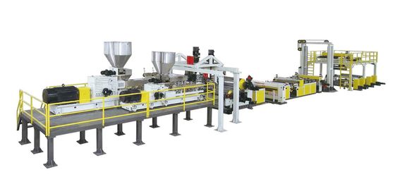 PET PLA Twin Screw Extruder Sheet Making Machine