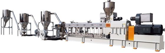 PET Bottle Flakes Double Screw Plastic Recycling Granulator Machine