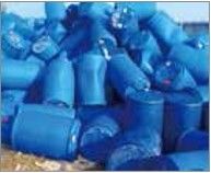 HDPE LDPE Blue Drum 2000kg h Four Shaft Shredder