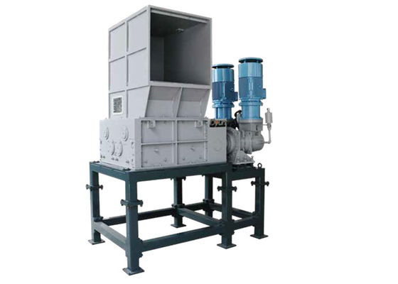 HDPE LDPE Blue Drum 2000kg h Four Shaft Shredder