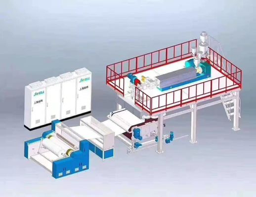 2400mm 3200mm  Face Mask Material Production Line PP Meltblown Nonwoven Fabric Making  Machine