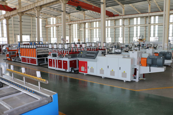 1220MM PVC WPC Board Extrusion Line Double Screw  550kg/H
