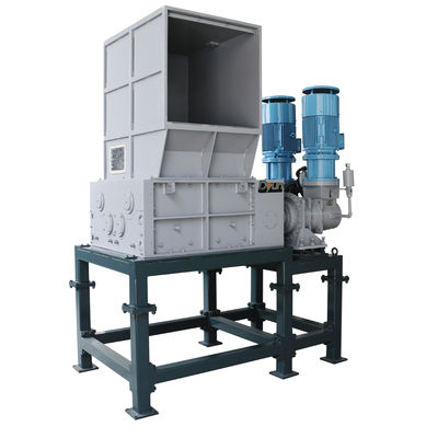 HDPE Blue Drum Foamed Container Four Shaft Axis Plastic Recycling Shredder