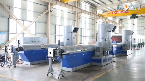 LLDPE HDPE OPP Film Recycling Three Machine Integrated Granulator
